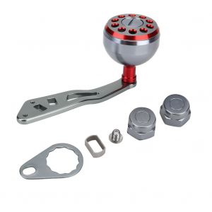 1 PièCe De PoignéE En MéTal Durable, Accessoire Pour Moulinet De PêChe Abu Round Baitcast (Rouge) - Neuf