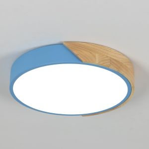 Tianyi-Plafonnier Led Moderne 24w, Lustre De Plafond Avec Lumi&egrave;re Blanche 6500k, Plafonnier Design Macaron En Fer, Plafonnier Pour Chambre, Salon, Couloir, Facile &Agrave; Installer - Neuf