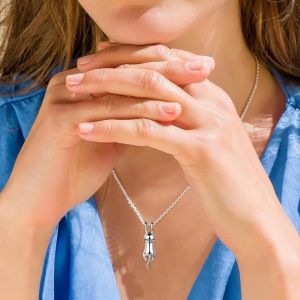 Collier Chat Argent 925,Collier En Argent Sterling,Pendentif En Forme De Croissant De Lune Et Chat,Collier Femmes Bijoux Pour Les Femmes Filles,Lune Pendentif Collier Bijoux Pour Femmes - Neuf