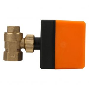 Vanne a boisseau spherique electrique 3 fils, commande 2 points, 220 V CA, G3/8- G1/2 DN10- DN15, vanne a boisseau spherique 2 voies - Neuf
