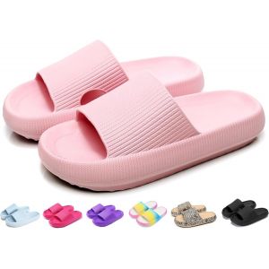 Ihkhu-Chaussons De Bain Pour Garçon Et Fille - Pantoufles Originales - Pantoufles Cloudyzz - Pantoufles Nuages - Unisexe - Pour La Maison - Pantoufles Antidérapantes - Pour L'été Et Le Jardin - Neuf
