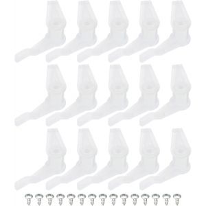 KAL-4.5Mm Lampe Ombre Clips Pour Plafond Lampes, 15 Paire Fixe Boucles Luminaire Accessoires Plastique Transparent - Neuf