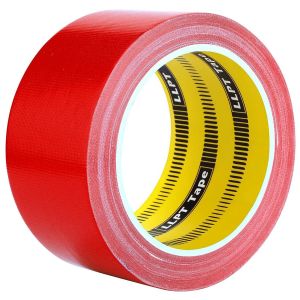Chenquansarl-Ruban Adhésif En Tissu Ruban Adhésif Couleur Pour Les Travaux Manuels De Décoration Intérieure Et Extérieure 50mm X 14m 1rouleau Rouge (Dt501rd) - Neuf