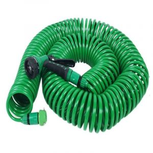 Arrosage Irrigation (15M)Printemps Tube d'Eau de Lavage de Voiture Pistolet 8 fonctions avec Buse de 50FT Souple Portable Extensible Tuyau d'arrosage - Neuf