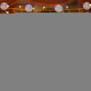 KAL-Lumières Led De Noël, 3.5M Guirlande Lumineuse À Led, Rideau Lumière Avec Ventouses, Guirlande Lumineuse Fenêtre Noël, Guirlande Led Décoration De Fenêtre Pour La Décoration De Noël - Neuf