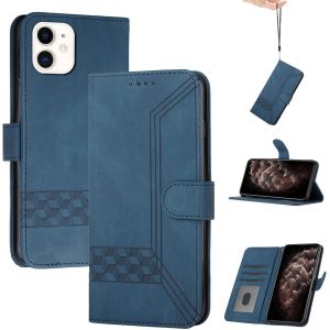 Kal-Store Handyhülle Für Iphone 12 Mini(5.4),Tpu Klapphülle Schutzhülle Für,Lederhülle Mit Standfunktion Und Kartenfach-Blau - Neuf