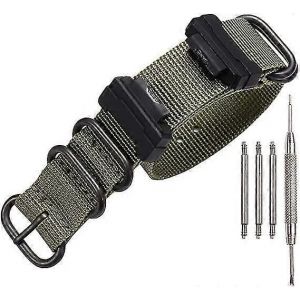 Bracelet De Montre En Nylon Compatible Avec Casio G-Shock Dw-5600 / Gwm-5610 / Ga100 110 Adaptateur De Bracelet De Remplacement 16 Mm Interface - Neuf