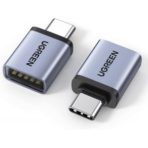 KALANKA-Adaptateur USB C vers USB A 3.2 10Gbps OTG Lot de 2 Compatible avec iPhone 17 Pro Max Air 16 15 MacBook Air iMac iPad Galaxy Tab S9 S25 (Gris) - Neuf