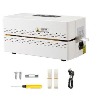 Machine &agrave; Sceller &agrave; Bande Continue-Duoku-Largeur de Scellage 8-12 mm-Contr&ocirc;le Num&eacute;rique de La Temp&eacute;rature-Arr&ecirc;t Automatique - Neuf