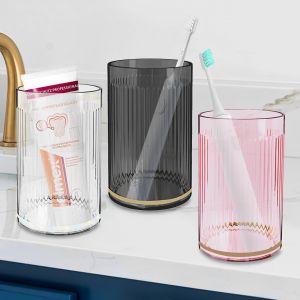 Ensemble de gobelets pour Brosse à Dents 3 pièces,Gobelet Brosse à Dent ,Gobelet en Plastique Polyvalent incassable pour Salle de Bain,Tasse de Rince Bouche Antidérapant - Neuf