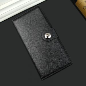 Portefeuille en cuir pour homme (noir) - Neuf