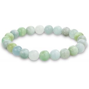 Kal-Bracelet Extensible Empilable En Perles Rondes De Pierres Semi-Pr&eacute;cieuses Multicolores Naturelles 8mm Pour Femmes Hommes Adolescents Unisexe - Neuf