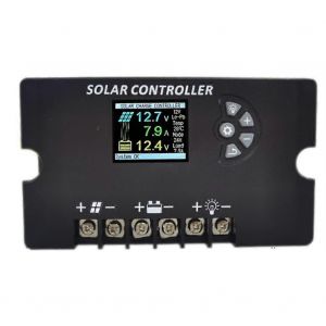 12V/24V PWM Solar Charge Controller 30A with Color LCD Screen - Neuf