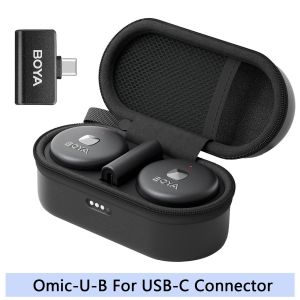 Microphone &agrave; revers Lavalier sans fil pour iPhone iPad Android type-c Smartphone Youtube enregistrement,Omic-U-B For USB-C Connector - Neuf