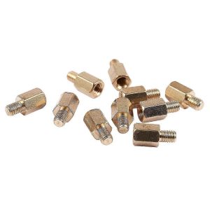 10 pcs pc pcb carte mère en laiton entretoise hexagonale m3 6 + 4mm - Neuf