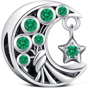 Charms Et Clips &Agrave; Brevets,Lot De Clips Pour Brevets Compatible Avec Bracelets Europ&eacute;ens & Colliers Perles,Avec Zircon Cubique Transparent,Cadeau Pour Femme - Neuf