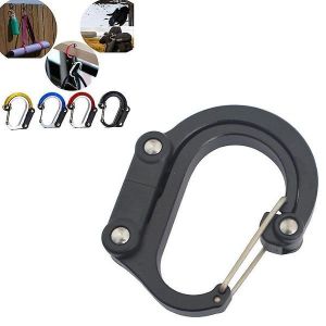 Mini Mousqueton Porte-Clés Durable - Clip En Aluminium Léger Pour Edc, Camping, Randonnée Et Usage Quotidien - Capacité De Charge De 15 Kg - Neuf