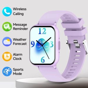 Xiaomi-Montre Intelligente Étanche Pour Homme Et Femme,Écran Tactile Complet,Mode Sport,Appel Bluetooth,Édition Globale,5 Lite,100 +,1.83.Purple1.Watch 5 Lite - Neuf
