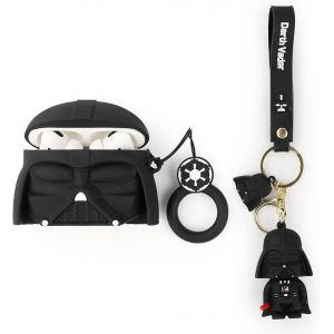 ELVORIX-&Eacute;tui pour AirPods Pro 2e et 1&egrave;re g&eacute;n&eacute;ration &Eacute;couteurs sans fil avec poup&eacute;e et cordon anti-perte, chargement en silicone, coque de protection anti-chocs avec design peau de dessin anim&eacute; 3D pou - Neuf