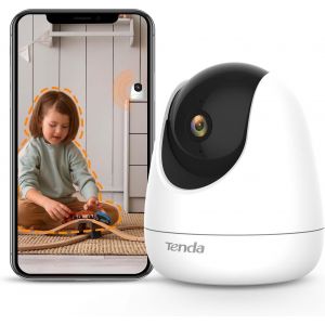 Caméra Surveillance WiFi Intérieure 2K,3MP Caméra IP Sécurité Domicile,Caméra Dôme Pan/Tilt 360°,Vision Nocturne,Détection de Mouvement,Audio Bidirectionnel pour Bébé/Enfant/Animal,CP6.[T430] - Neuf