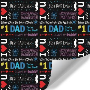 HJLIAN Papier cadeau 21,7 x 35,4 pouces, brillant, impermeable, transparent, motifs, couleurs vives, pour boite cadeau, CGP218 - Neuf