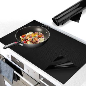 AYUHR-53x60 cm Plaque Tapis Protection Plaque Induction, Plaque de Protection Tapis pour Plaque Induction, Induction en Silicone Plaque de Cuisson Magnétique, Cooktop Anti Rayures Non Slip - Neuf