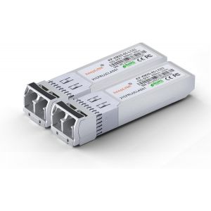 lbgwp60-metteur-Récepteur Sfp+ Sr Multimode 10 Gb Sfp+ Sr - Forte Compatibilité - Module Fibre 10Gbase-Sr Sfp+ - Double Connecteur Lc - 850 Nm - 300 M (2 Pièces) - Neuf