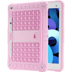 Convient Pour Étui De Protection Ipad 10.2, Rose (Étui De Protection Ipad 10.2 2021/2020/2019), Boucle De Stylo En Ruban De Silicone - Neuf