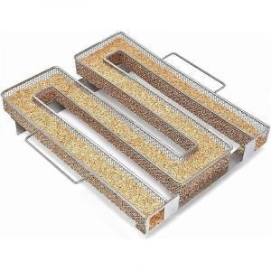 Promotion hivernale,Fumoir à viande et poisson - Fumoir à froid pour barbecue antirouille / Fumoir à saumon et à viande en acier inoxydable - Générateur de fumée pour fumoir - Froid m - Neuf