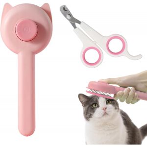 Pet Grooming Accessories Kit - Cat Dog Rabbit Brush Nail Cutter Washable Cleaning Supplies - Neuf