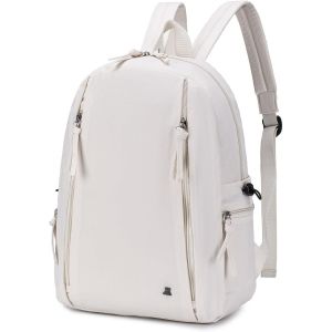 nzqaf-Bagage Cabine 40x30x15 Air France British Airways Sac à Dos Voyage Cabine Avion Sac a Dos College Loisir Sac à Dos Ordinateur Portable 14 Pouces Bagage à Main Sac a Dos PC Ecole Blanc - Neuf