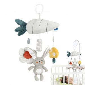 Mobile Musical Pour Berceau, Theme Animaux, Peluche Apaisante, Carillon Eolien, Decoration Pour Chambre D'enfant (0-3 Ans) - Neuf