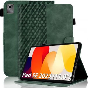 Coque Pour Xiaomi Redmi Pad Se 2023 (11 Pouce) Housse Cuir Pu Etui De Protection Flip Cover Case Avec Support, Pochette Tablette Xiaomi Redmi Pad Se, Vert Foncé.[F496] - Neuf