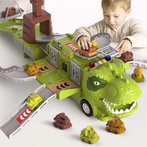 Dinosaur Inertia Transport Toy Car Children's Truck Birthday Gift-jaune - Neuf