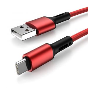 Câble Usb Type A À C Pour Samsung S10 A12 A13 A22 A32 A52 Redmi Usbc 1m 2m 3m De Long 25cm 50cm,Fil De Chargeur De Données Court,Charge Rapide.Rouge.1m - Neuf