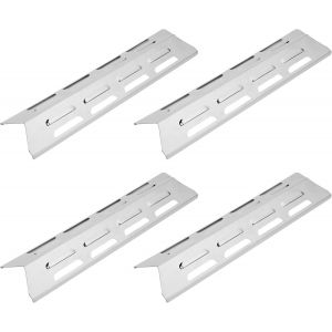 Ulteronixshop-D&eacute;flecteur de plaque chauffante pour gril &agrave; gaz en acier inoxydable, paquet de 4 pour Brinkman Nexgrill avec r&eacute;partition uniforme de la chaleur, couvercle de br&ucirc;leur Durable - Neuf