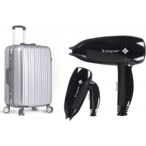 Kalanka-P301asc100 Sèche-Cheveux De Voyage, 1200w, Sèche-Cheveux Pliable, 3 Températures, 2 Vitesses, Petit Et Léger Sèche-Cheveux, Noir - Neuf