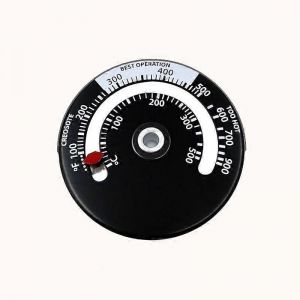 Thermomètre de poêle,thermomètre magnétique de poêle à bûches,jauge de moniteur de température de cheminée pour bûche de bois,thermomètre de poêle magnétique Thermomètre de poêle à feu - Neuf