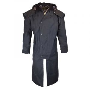 Manteau Long Walker And Hawkes Waxstock Navy De M &Agrave; 3xl - Neuf