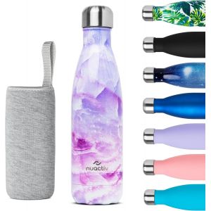 Kalanka-Bouteille Isotherme 500ml En Acier Inox &iquest; Garde 24h Froid & 12h Chaud &iquest; Gourde Double Paroi Sans Bpa &Eacute;tanche R&eacute;utilisable Pour Voyage, Randonn&eacute;e, &Eacute;cole, Sport, Fitness & Usage Quotidien - Neuf