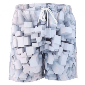 Short De Plage Pour Homme Upf 50+ Avec Cordon De Serrage Et Taille Elastique, Sechage Rapide, Pour L'ete, La Natation Et La Plage, Stk102012, Taille Xxl - Neuf