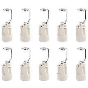 10pcs E14 Bulb Base Réglable E14 Douilles Convertisseur E14 Douilles Baïonnette Bougie Bougie Porte-Lampe Pour Ampoule Led (Blanc) - Neuf