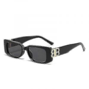 Balenciaga Sonnenbrille Mit Schwarzem Rahmen Im Gleichen Stil Xh - Neuf