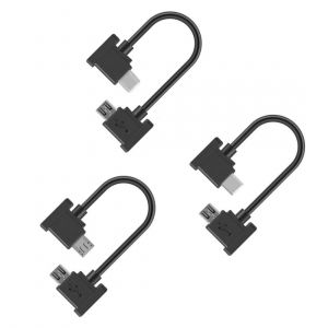3 / Set Remote Control Data Cable Type C & Micro & 8P To Micro Usb For Mavic Pro Platinum Mavic Park Rc Accessories - Neuf