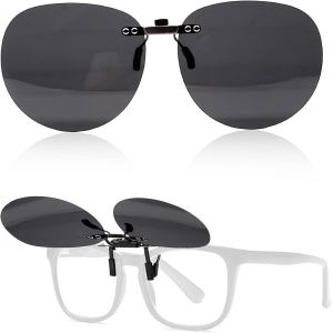 Chicslick-1paire Lunettes De Soleil Clip M&eacute;tal L&eacute;ger Polaris&eacute; Pour Homme Femme Clip Solaire Pour Lunettes De Vue Anti Reflet Conduite P&ecirc;che Ext&eacute;rieur Surlunettes De Soleil Uv400[X361] - Neuf