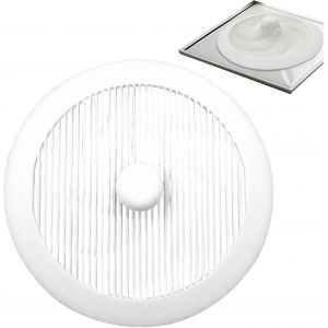 Grille de douche anti-cheveux ¿ Bouchon de baignoire rond | Grille amovible avec filtre récupérateur, accessoires de salle de bain pour usage domestique, hôtelier et commercial - Neuf