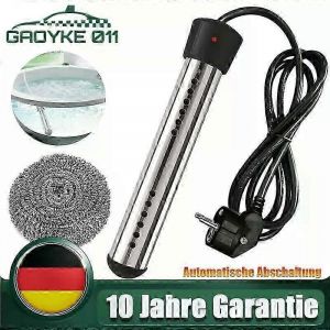 3000W Poolheizung Tauchsieder Elektrischer Badewanne Warmwasserbereiter Heizung - Neuf