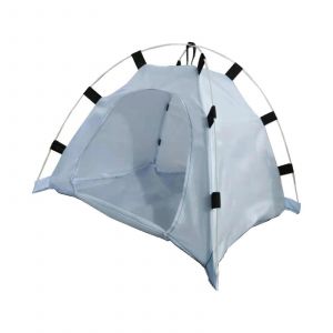 Cage-Tente Pliable Pour Chien Et Chat, Id&eacute;ale Pour L'int&eacute;rieur Et Les Voyages &Agrave; La Plage, Grise, L&eacute;g&egrave;re, Portable Et Facile &Agrave; Monter. - Neuf