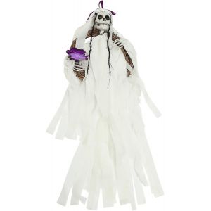 Ventes promotionnelles Ghost Wreath Vine Couronne Crâne Décoration Extérieure Porte d'Entrée Couronne Pendentif Ghost Ornament - Neuf