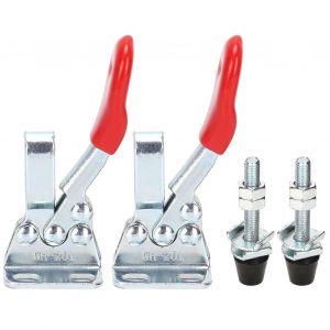2 Set Toggle Clamp Pince horizontale à dégagement rapide Outil à main antidérapant pour le travail du bois - Neuf